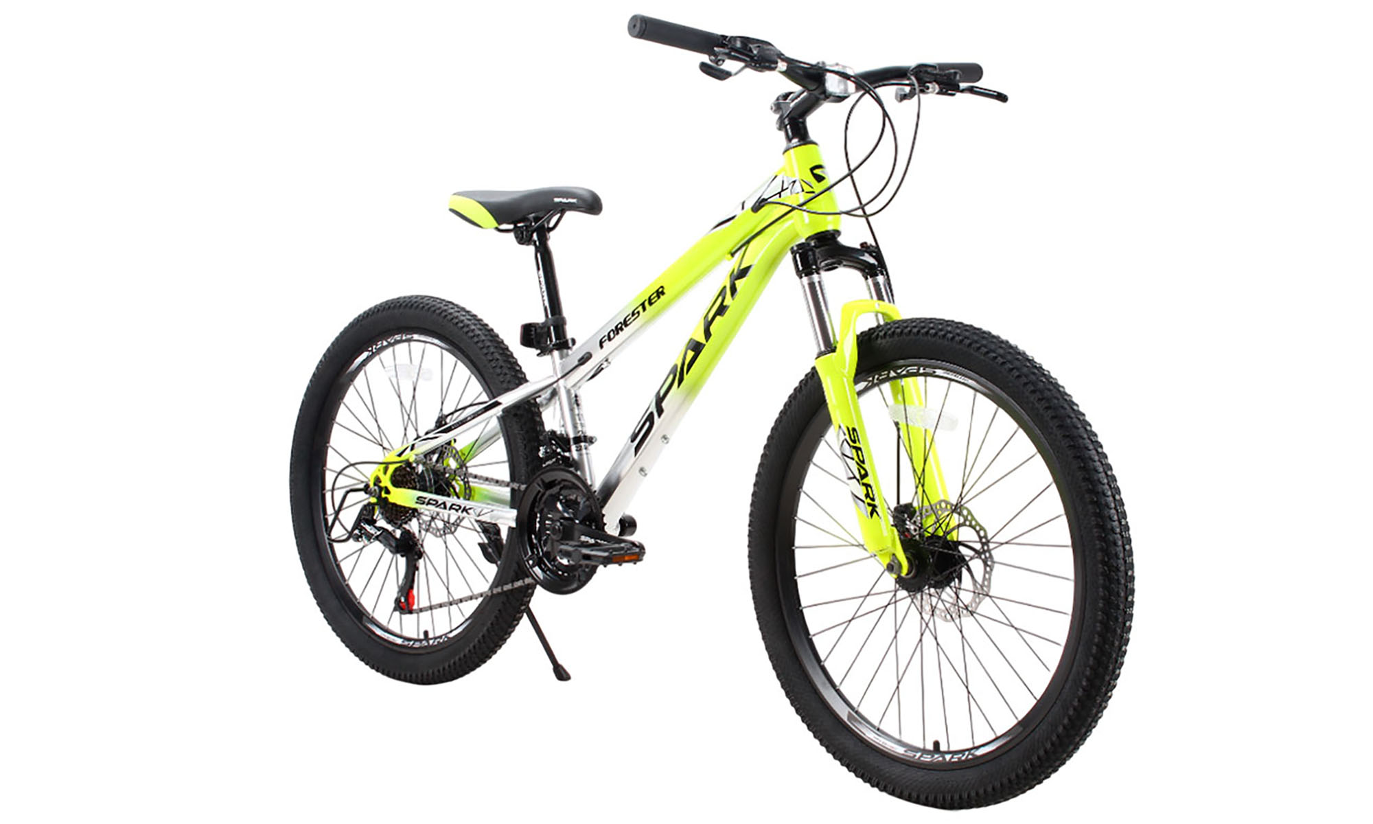 Велосипед SPARK FORESTER JR. 24", размер XXS, рама 11", год 2025, желтый с серым 2
