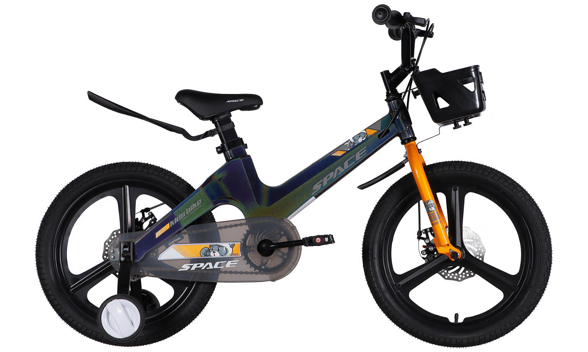 Велосипед SPACE KID MOON DD 18", размер XXS, рама-10,6", год 2026, хамелеон 