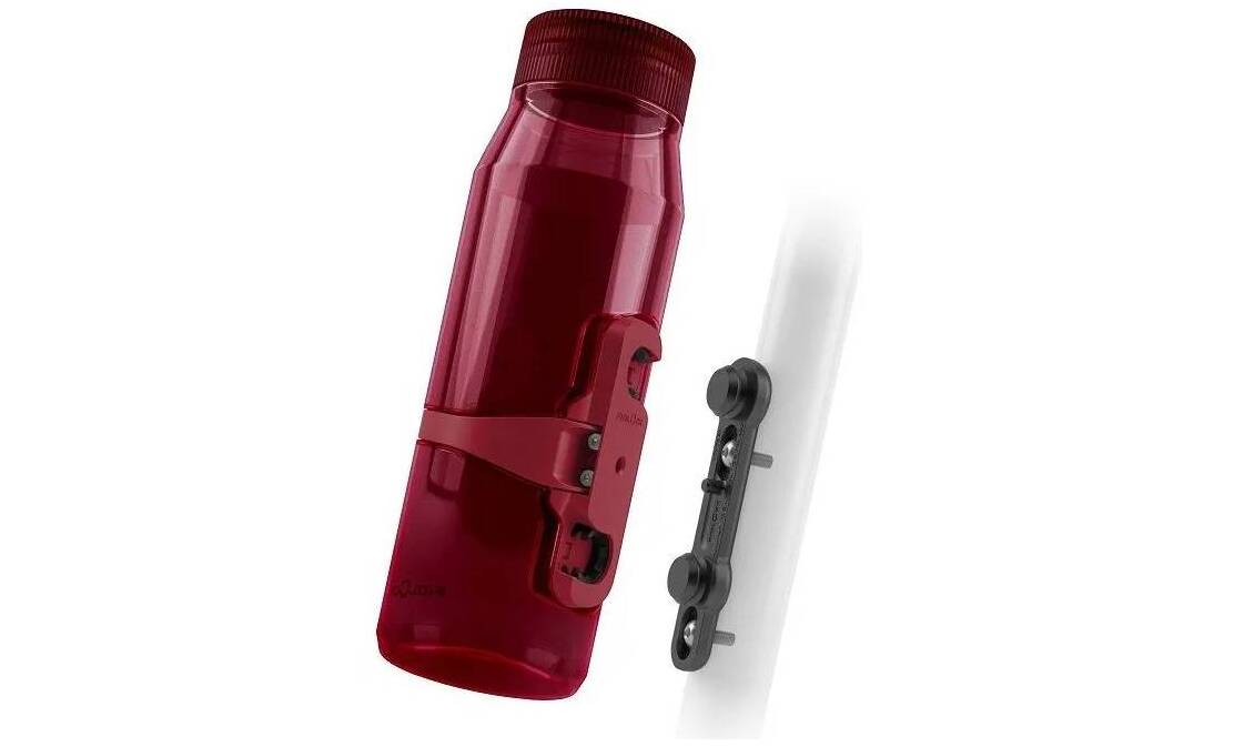 Фляга с коннектором и базой FIDLOCK TWIST bottle 700мл., прозрачный / красный Фляга с коннектором и базой FIDLOCK TWIST bottle 700мл., прозрачный / красный