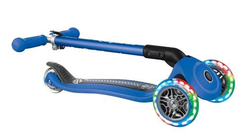 Самокат GLOBBER серии PRIMO FOLDABLE FANTASY LIGHTS, синий, 3+ 5