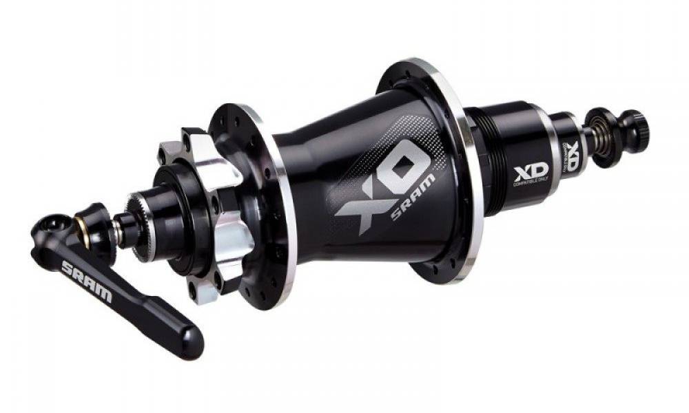 Фотография Втулка Sram AM HUB X0 R DISC QR/12 28H BLK/SLV XD 