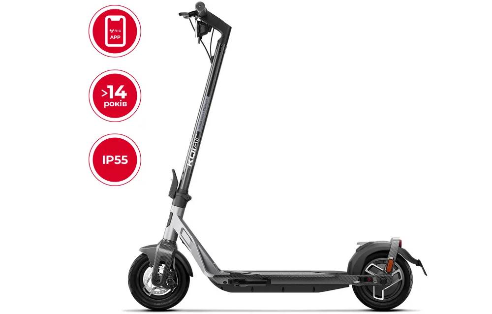 Электросамокат NIU KQi Air Carbon + Magnesium UltraLight 9,5", 350(700)W, 9,4Ah,  App, черный 11