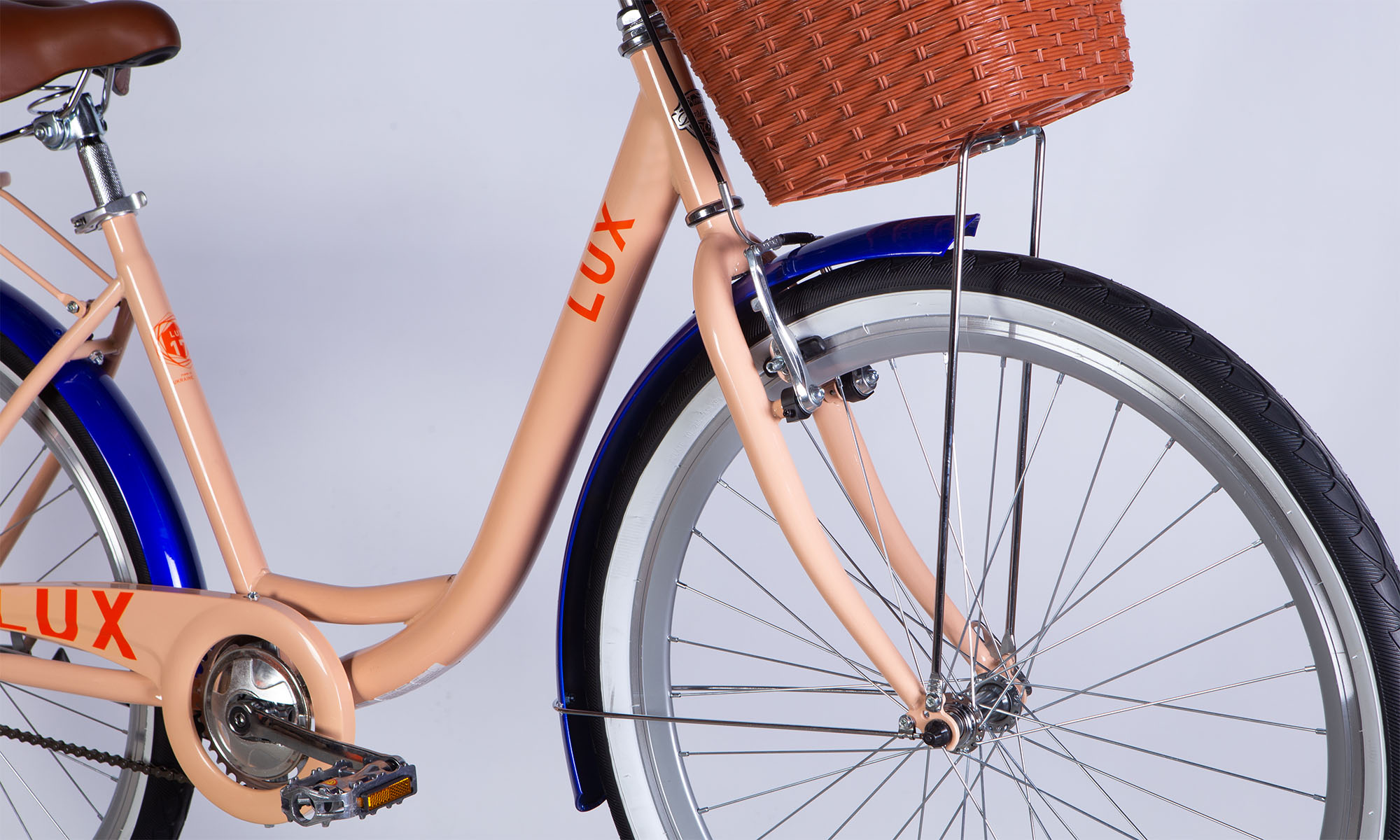 Фотография Велосипед Dorozhnik LUX Velosteel 26", размер M, рама-17", 2025, светло-розовый 3