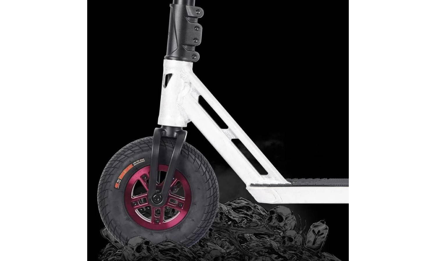 Трюкової самокат Triad Shape Shifter Dirt 6" x 23"- Stone/Black/Red 2