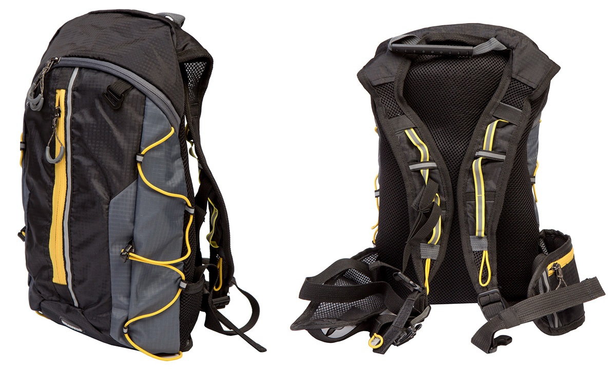 Рюкзак QIJIAN BAGS B-300 черно-желтый
