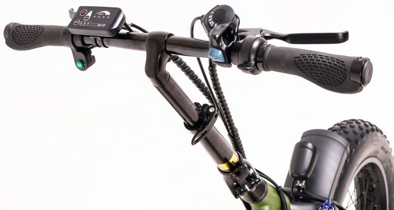 Электрический велосипед фэтбайк Maxxter URBAN MAX 20" 350W  8Ah 48 V зеленый 12