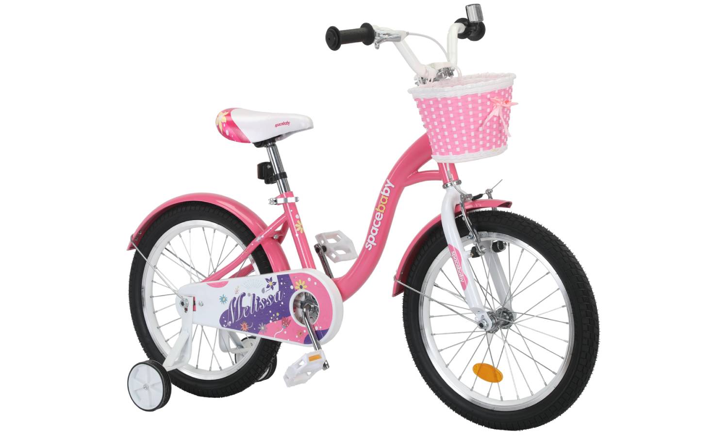 Велосипед SPACE KID MELISSA BH 18" рама 10" 2024 Розовый с корзиной 2
