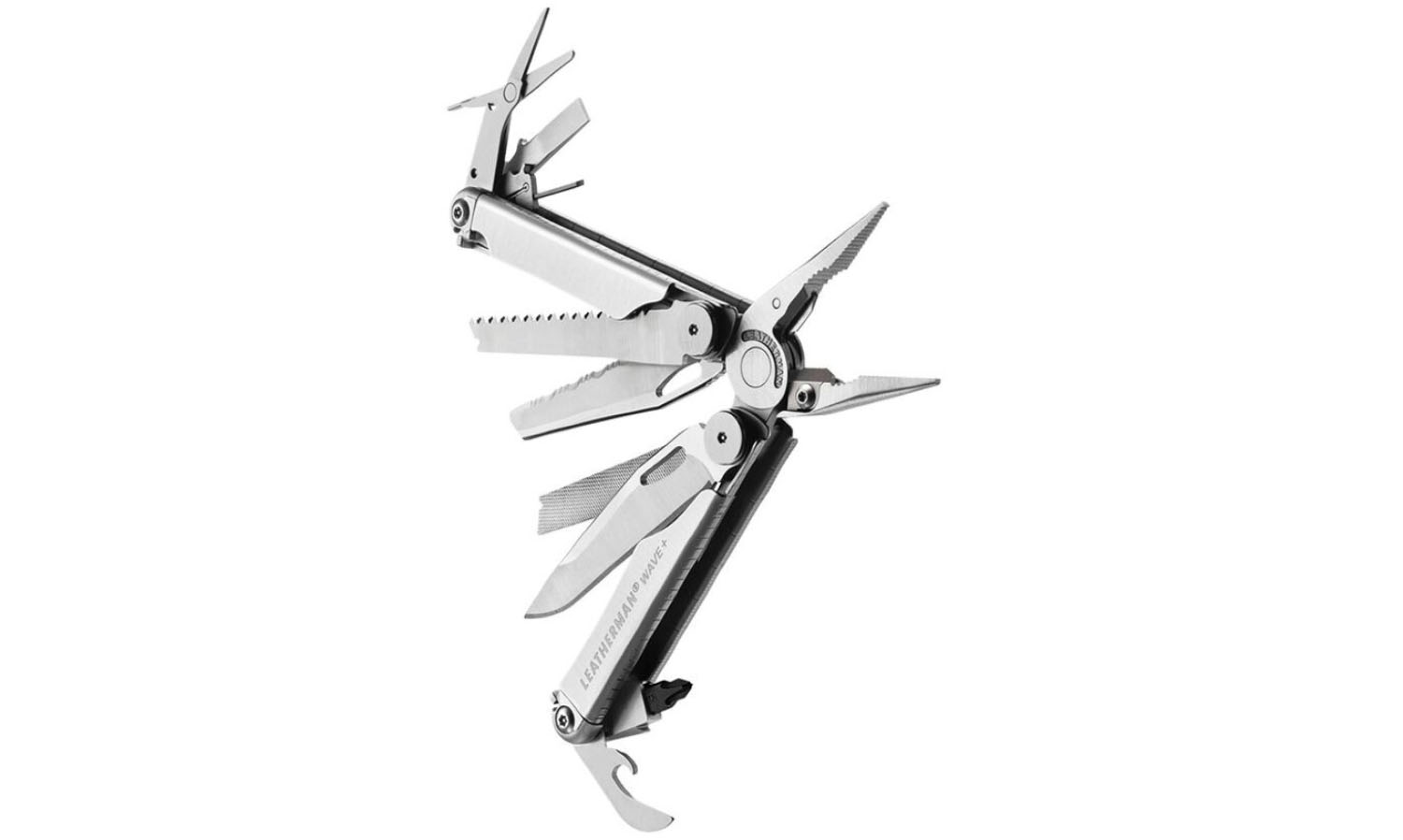 Фотографія Мультитул Leatherman Wave Plus, синтетичний чохол, картонна коробка, сірий 3