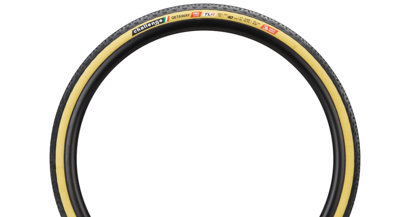 Покрышка Challenge Getaway PRO H-TLR, 700x40 Black/Tan Handmade 260 TPI 2