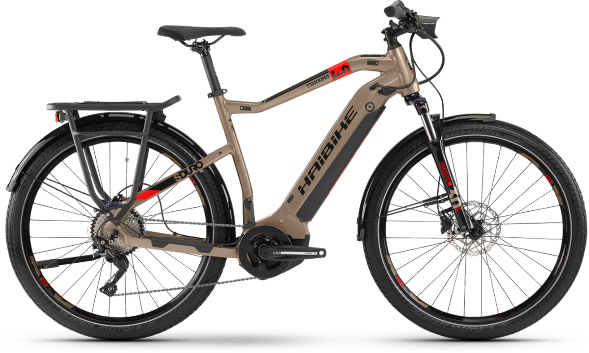 Фотография Электровелосипед Haibike SDURO Trekking 4.0 men 28" (2020) 2020 Коричневый 5