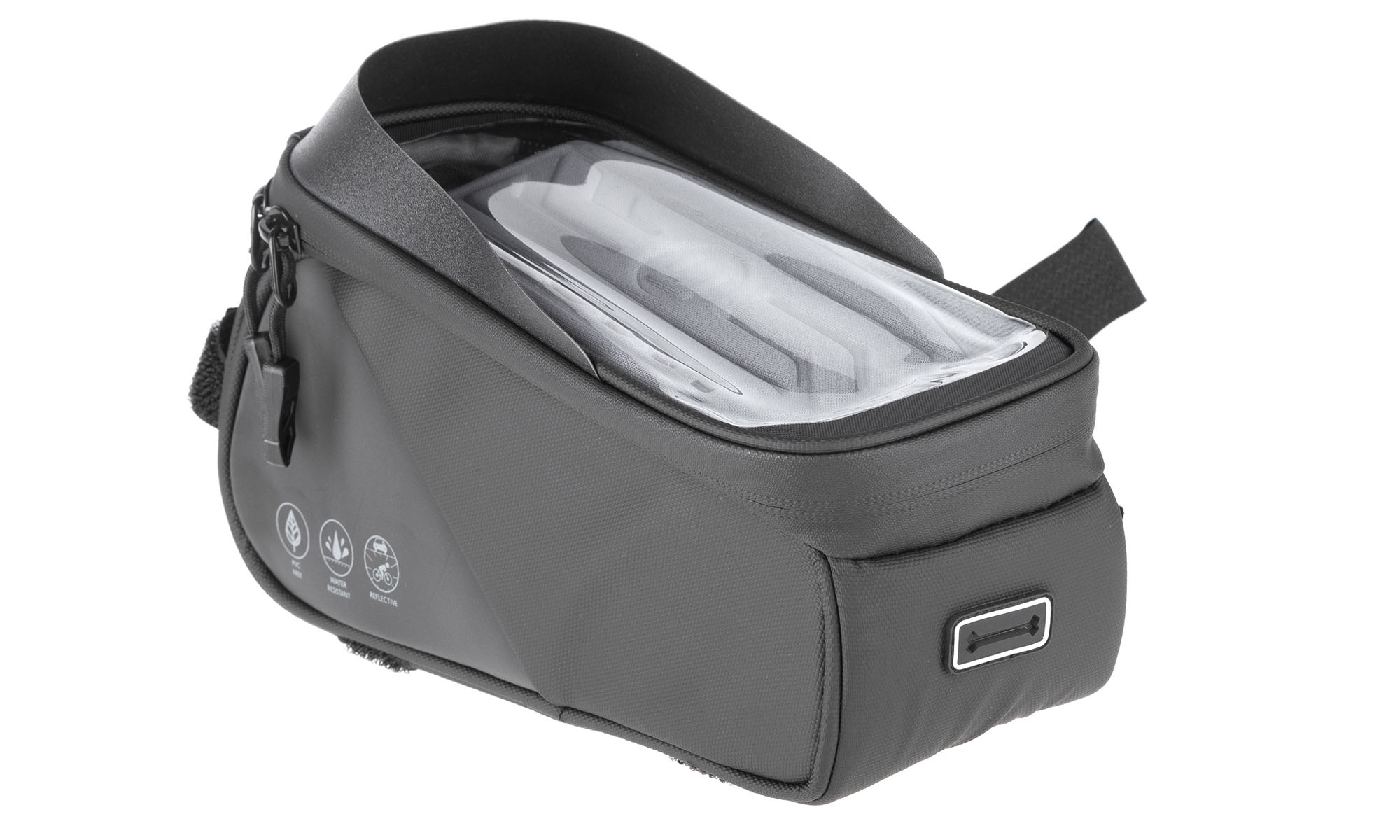 Сумка на раму под смартфон ONRIDE Visor 30, объем 1 л, водоотталкивающая ткань, светоотражающая 3