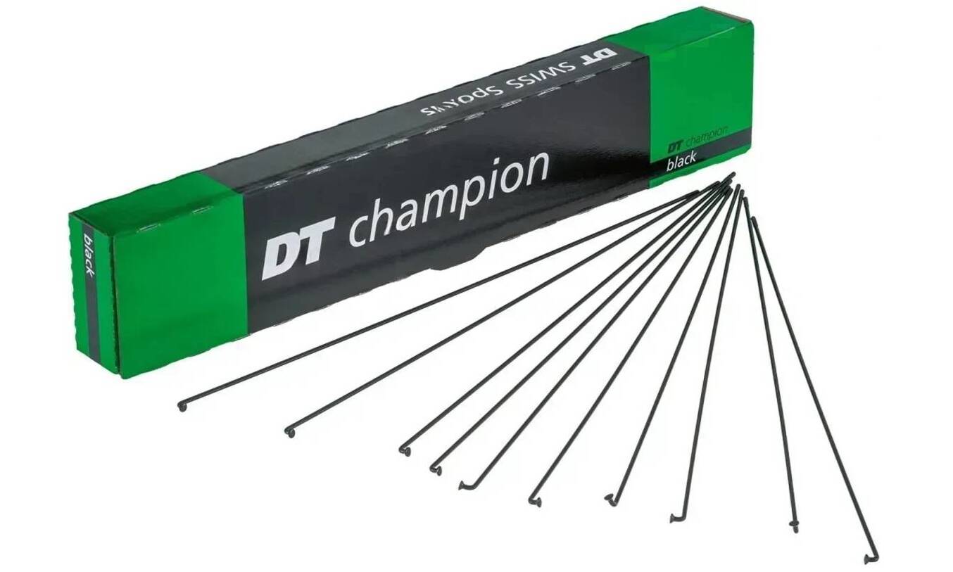 Спицы DT Swiss Сhampion Standart 2.0mm x 264mm Black (Черный) 100шт Спицы DT Swiss Сhampion Standart 2.0mm x 264mm Black (Черный) 100шт