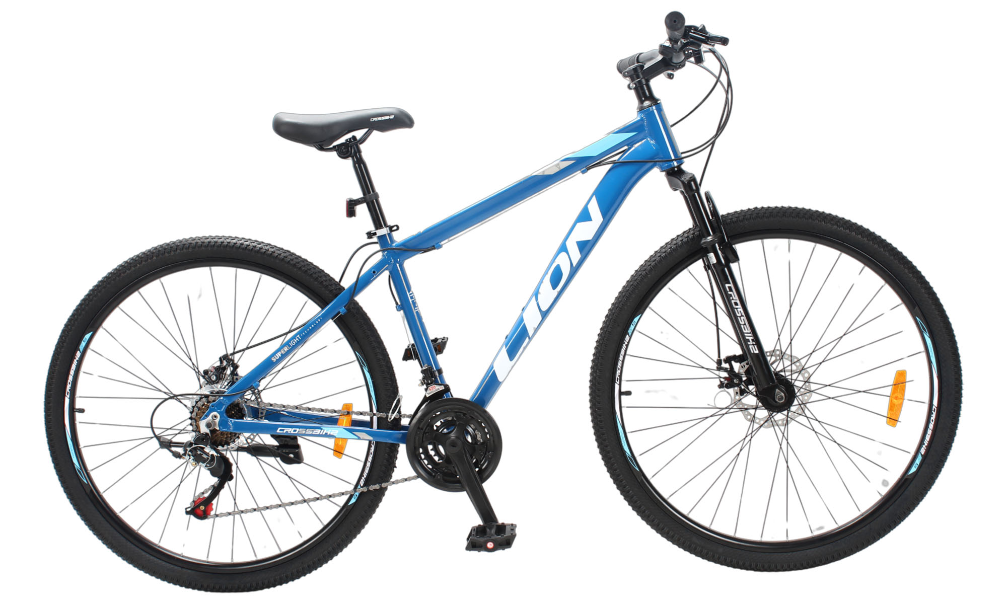 Фотографія Велосипед CrossBike Lion 29", размер M, рама 17", 2025, Синий-Голубой