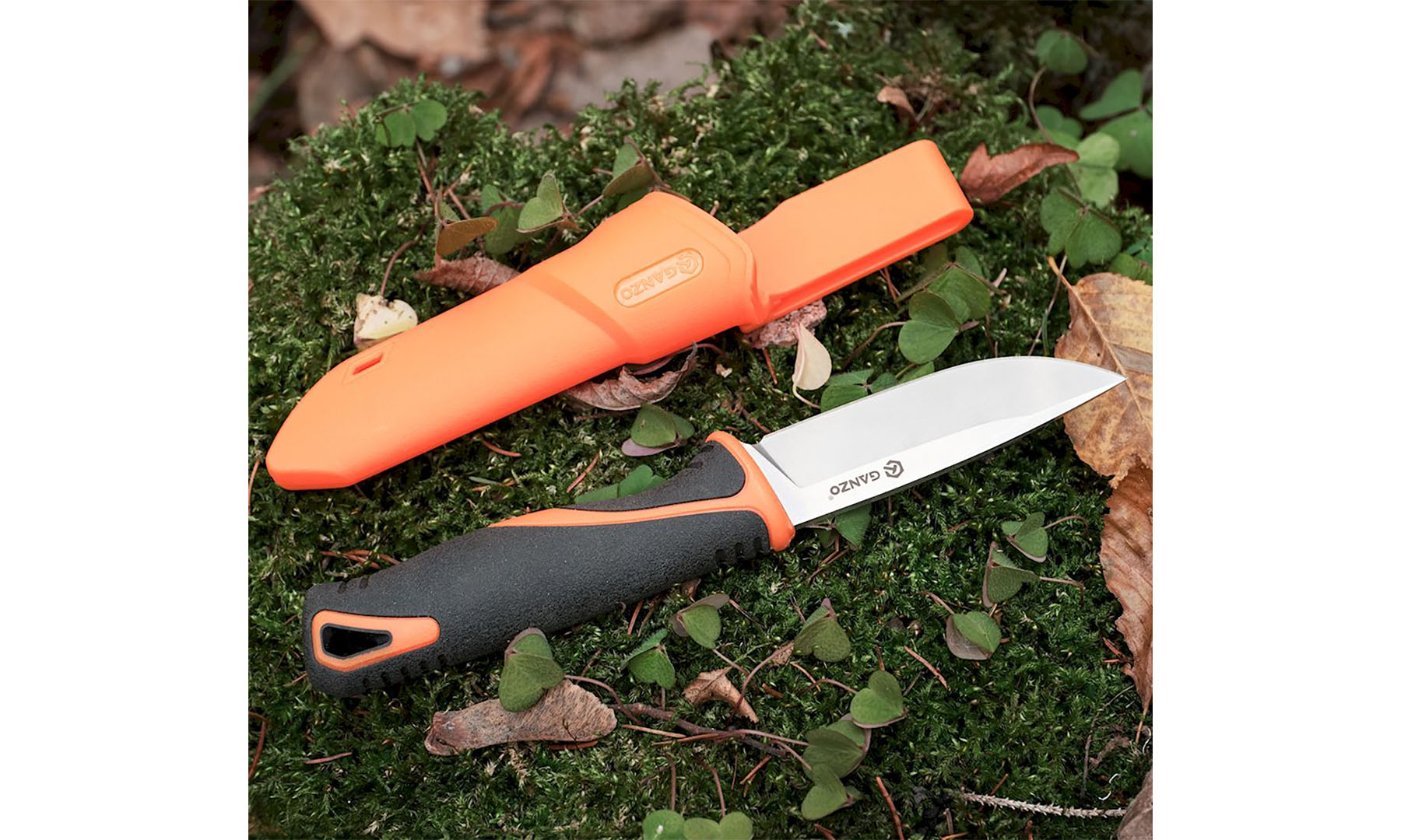 Нож Ganzo G807-OR оранжевый с ножнами 7