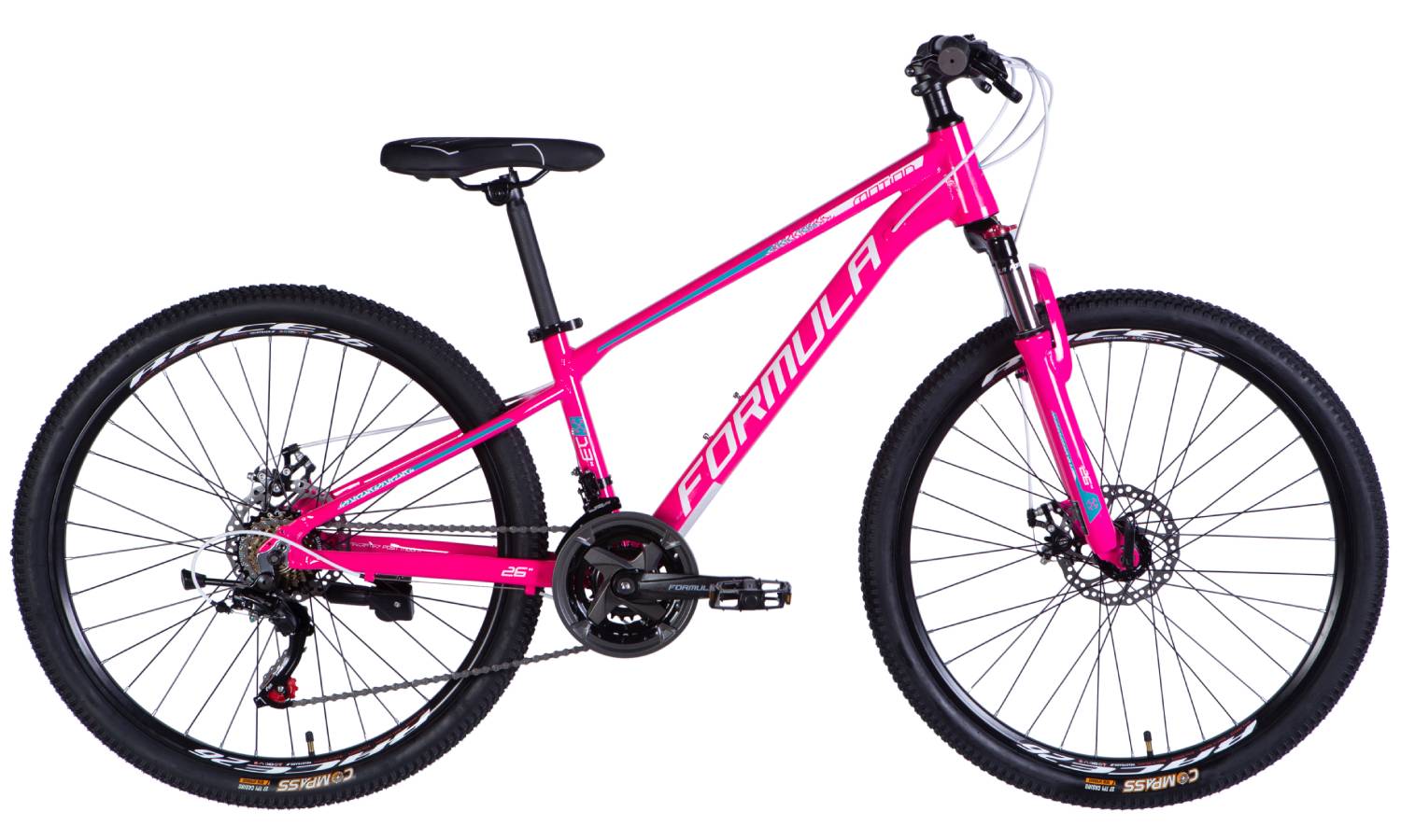 Фотография Велосипед Formula MOTION DD 26" размер XS рама 13" 2025 розовый
