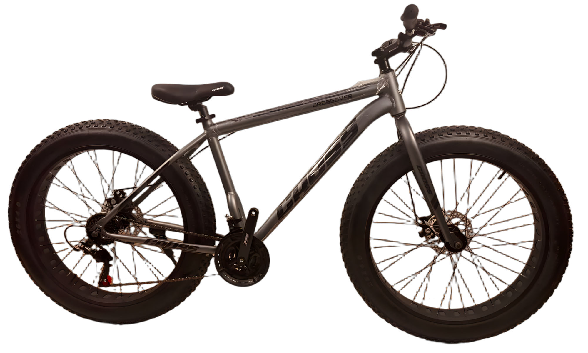 Велосипед Cross Crossover rigid 26", размер L, рама 19", год 2025, Серый Велосипед Cross Crossover rigid 26", размер L, рама 19", год 2025, Серый