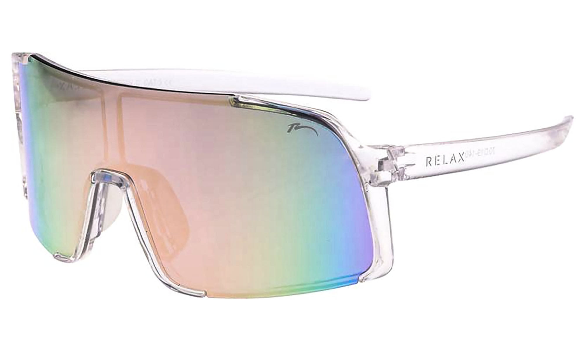 Очки Relax Dingo черные матовые, линза smoke (PC), black-red revo, кат. 3 Очки Relax Dingo черные матовые, линза smoke (PC), black-red revo, кат. 3