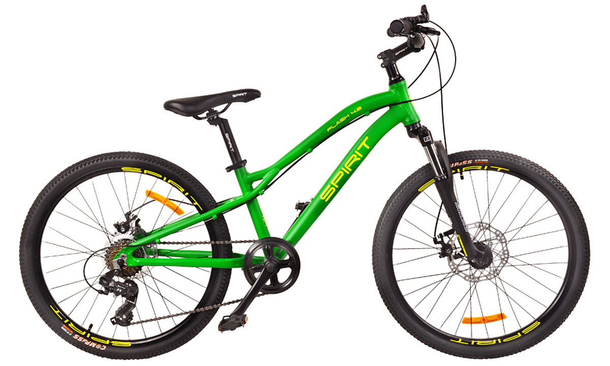 Велосипед Spirit Flash 4.2 24"(2021) 2021 Зеленый 7