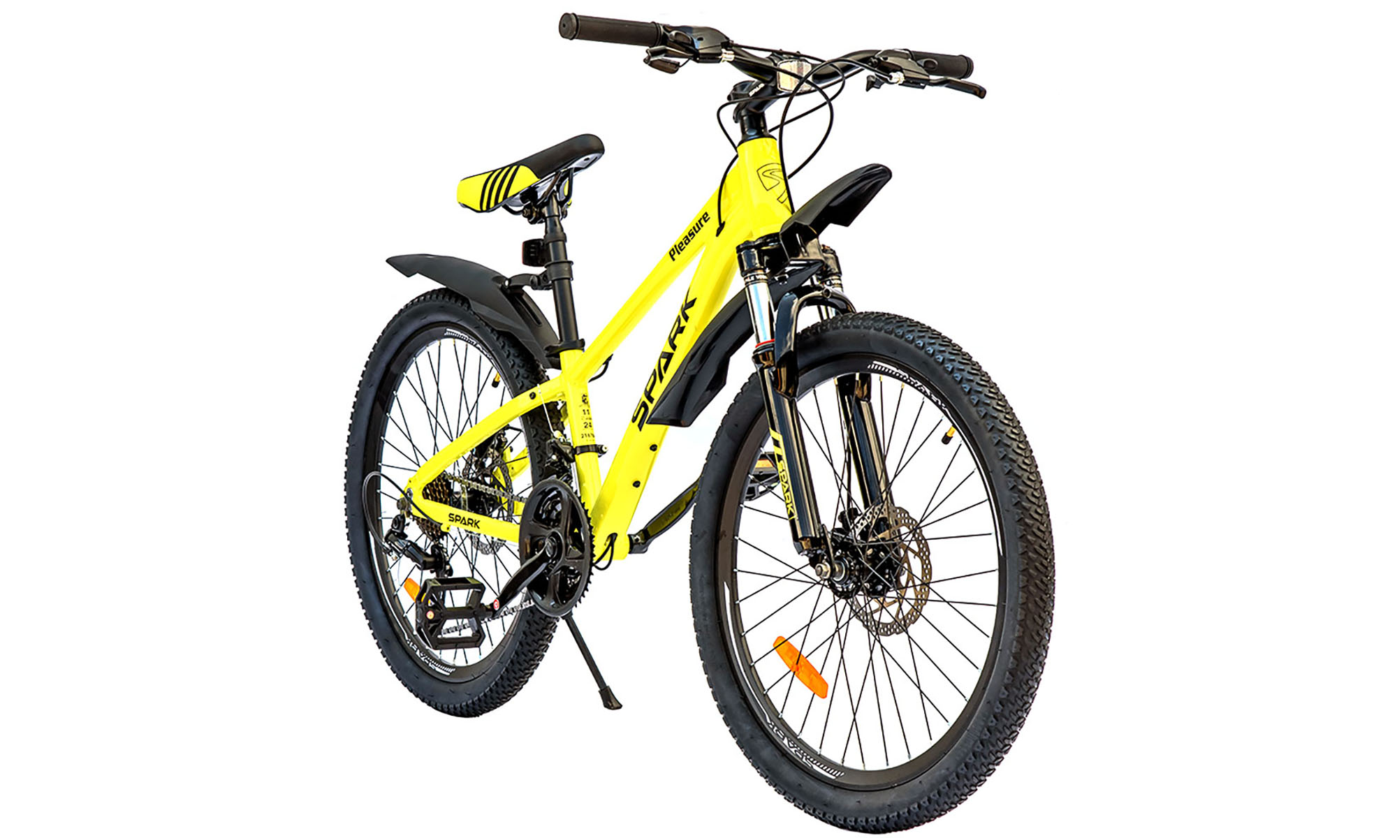Велосипед SPARK PLEASURE 24", размер XXS, рама 11", 2025, желтый 10 Велосипед SPARK PLEASURE 24", размер XXS, рама 11", 2025, желтый 10