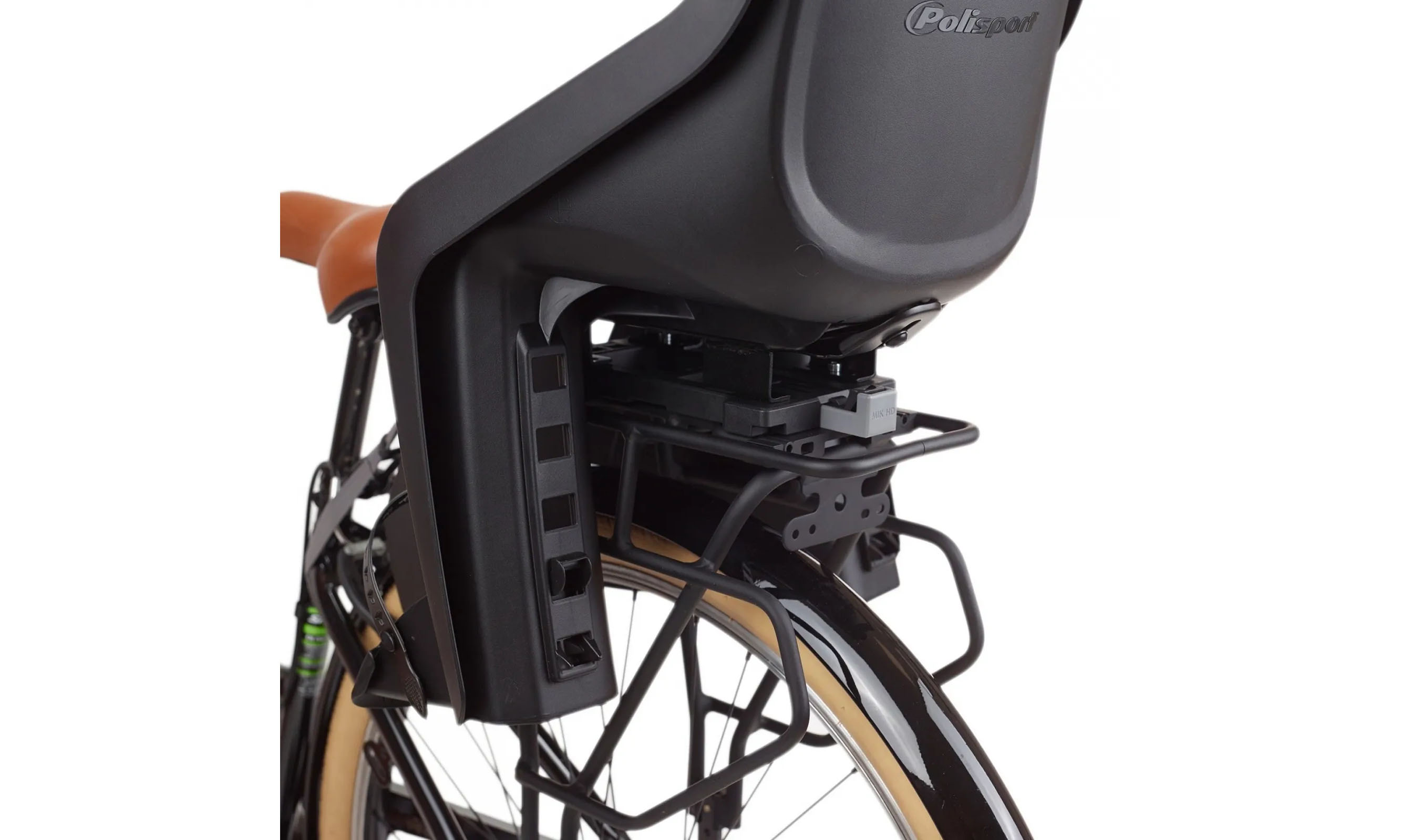 Детское велокресло Polisport Dieffe Bikey Cool ELM, на багажник, 22 кг, сине-желтое, в комплекте багажник 3