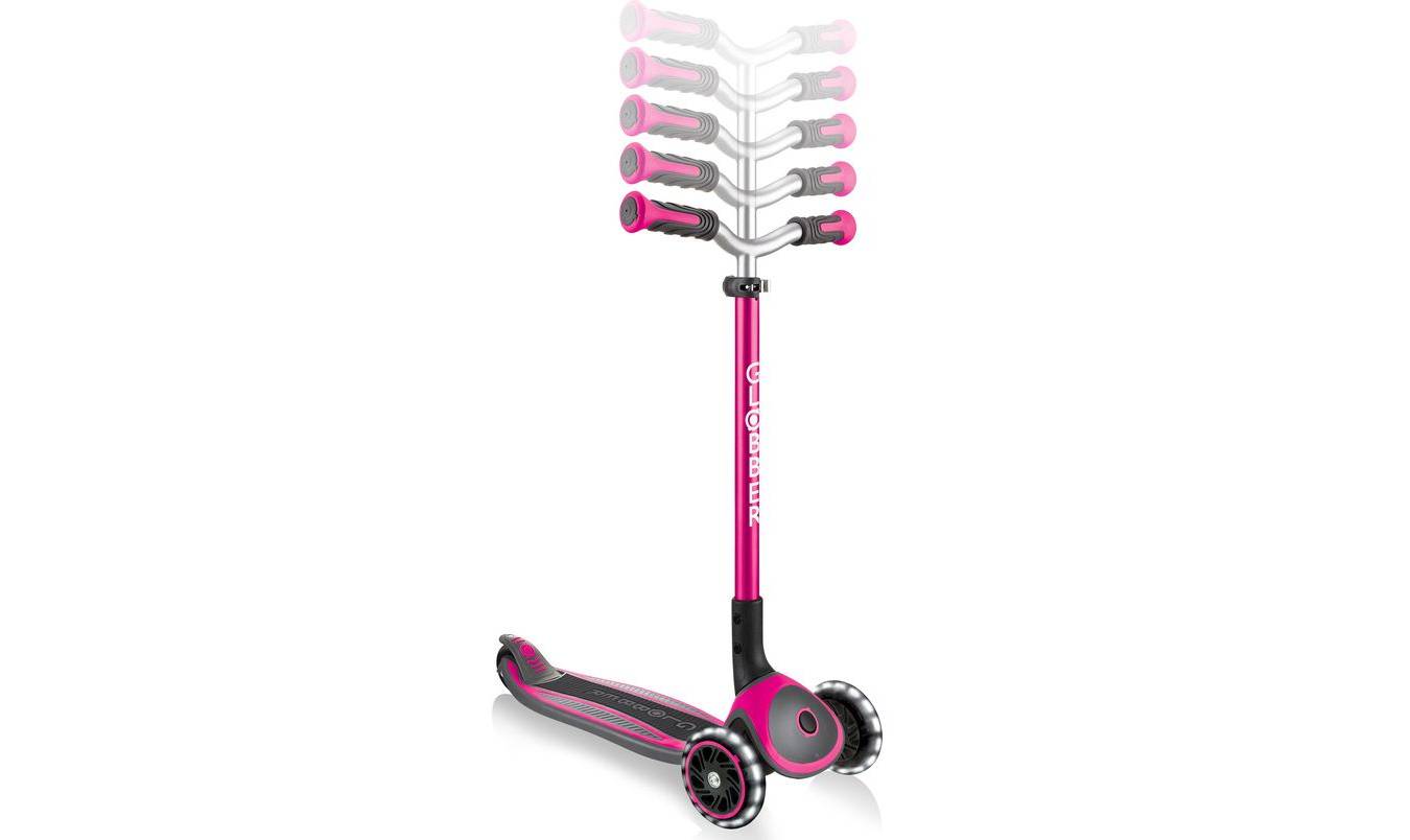 Самокат GLOBBER MASTER LIGHTS рожевий, колеса з підсвічуванням, 4+ 2 Самокат GLOBBER MASTER LIGHTS рожевий, колеса з підсвічуванням, 4+ 2