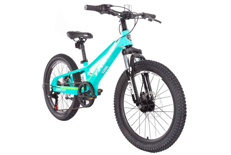 Велосипед Trinx SEALS 2.0 20" Cyan-Yellow-White 3