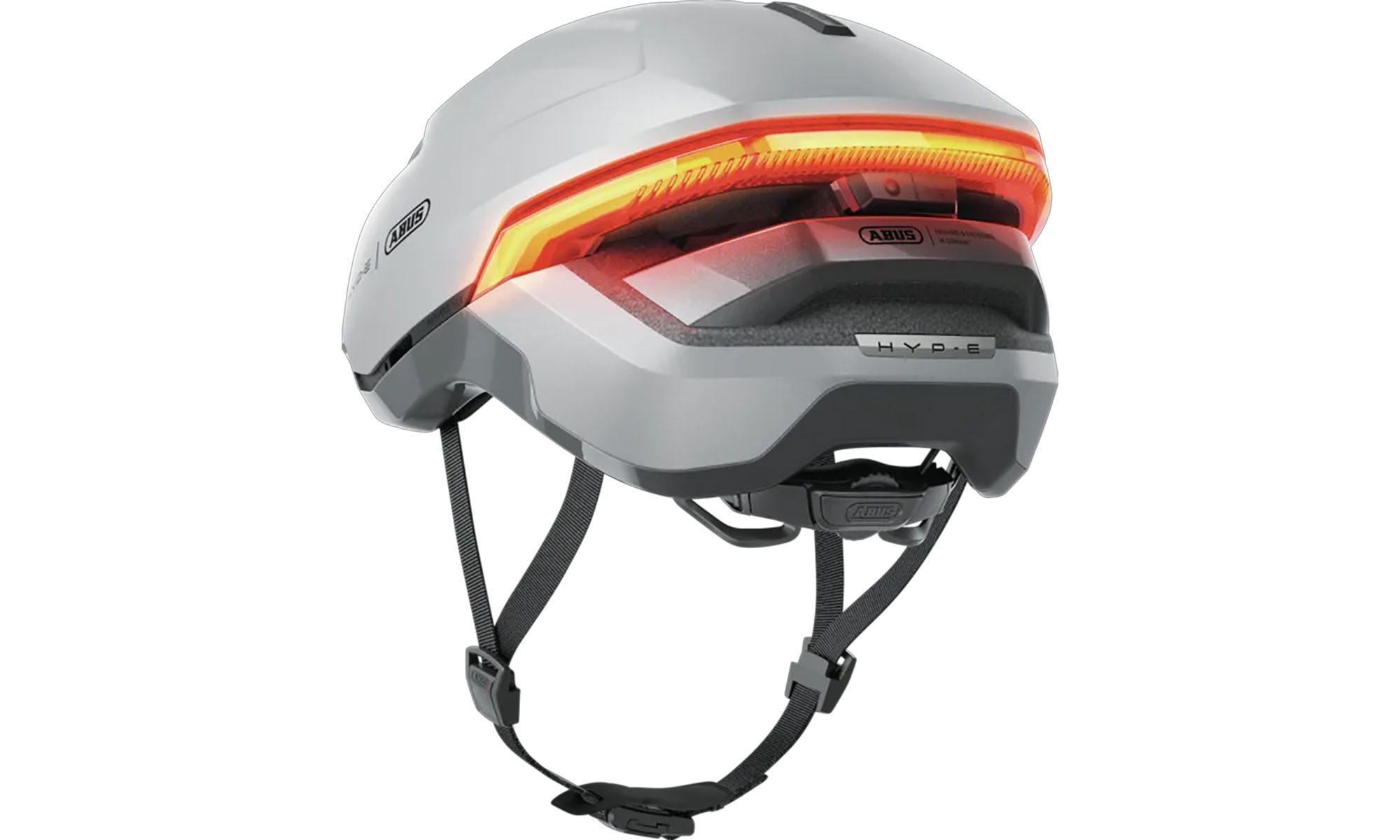 Велошлем ABUS HYP-E gleam silver, размер M (54-58 см), серебристый 3