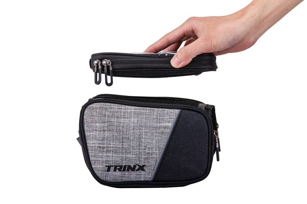 Фотографія Сумка на раму Trinx TB70, колір Чорно-сірий 2