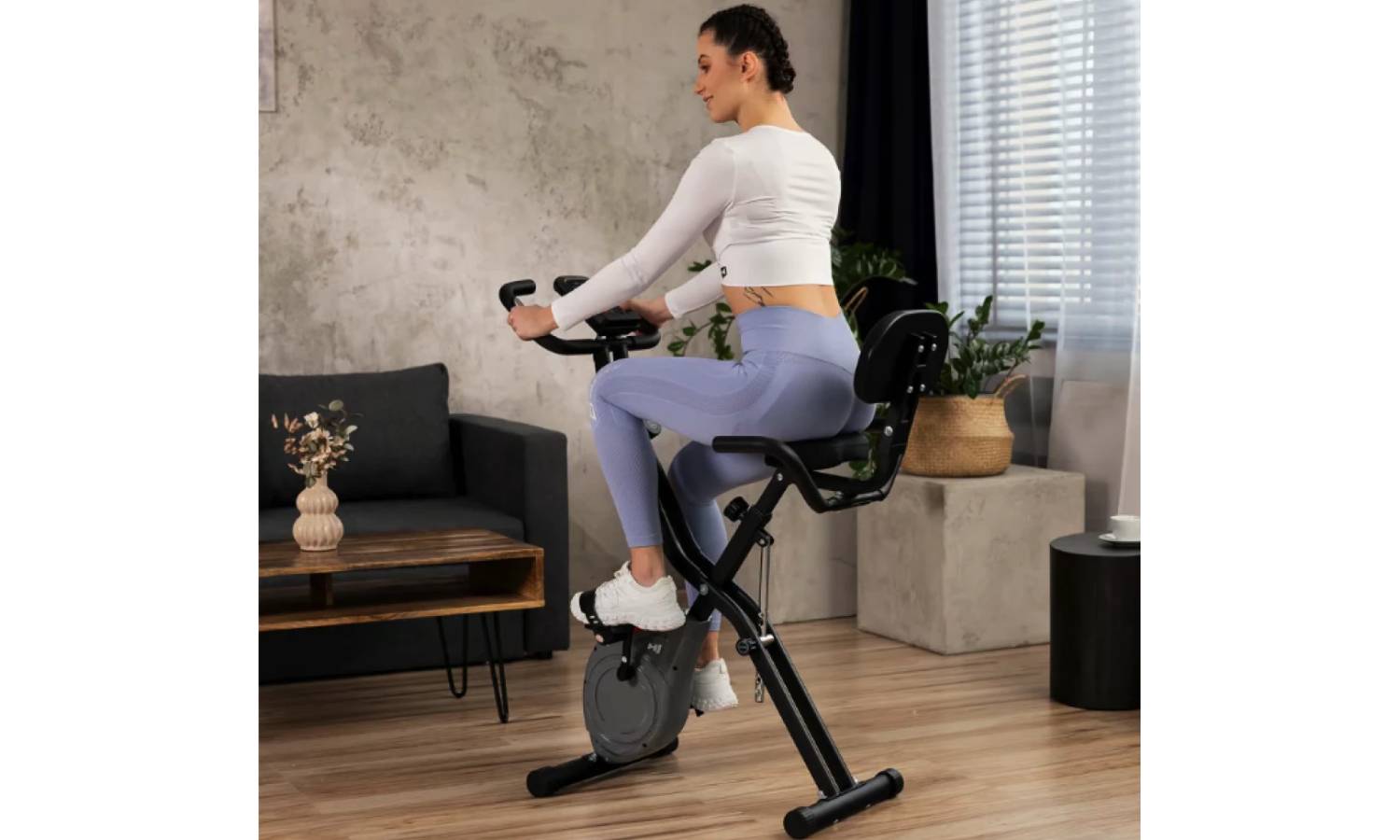 Велотренажер Hop-Sport HS-3030X Apeks X-Bike сірий 11