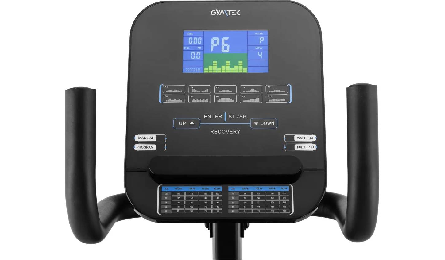 Горизонтальный велотренажер Gymtek XBR6000 электромагнитный синий 6