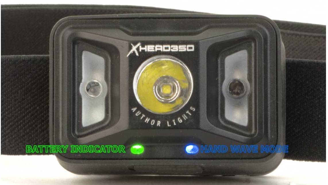 Фонарь налобный Author X-Head 450 lm Silicone USB (Wht/Grn LED) 3