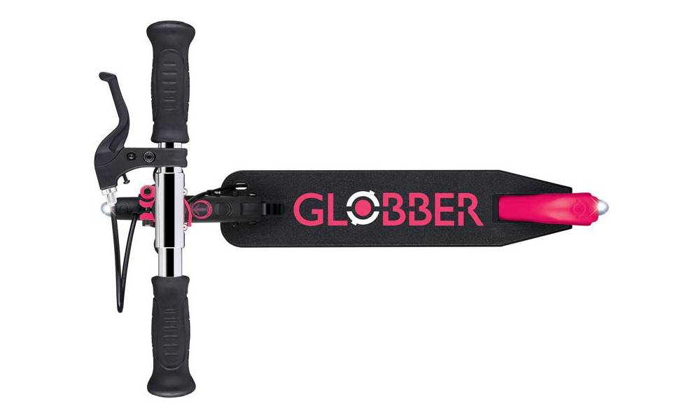 Самокат GLOBBER серии FLOW ELEMENT JUNIOR LIGHTS, черно-розовый, колеса с подсветкой, 3+ 11