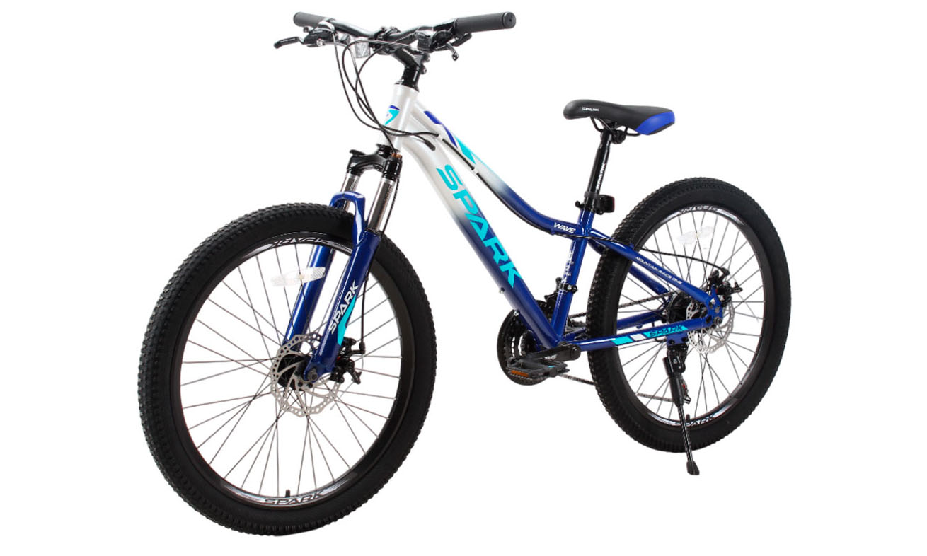 Велосипед SPARK WAVE JR. 24", размер XXS, рама 12", год 2025, серо-синий 3