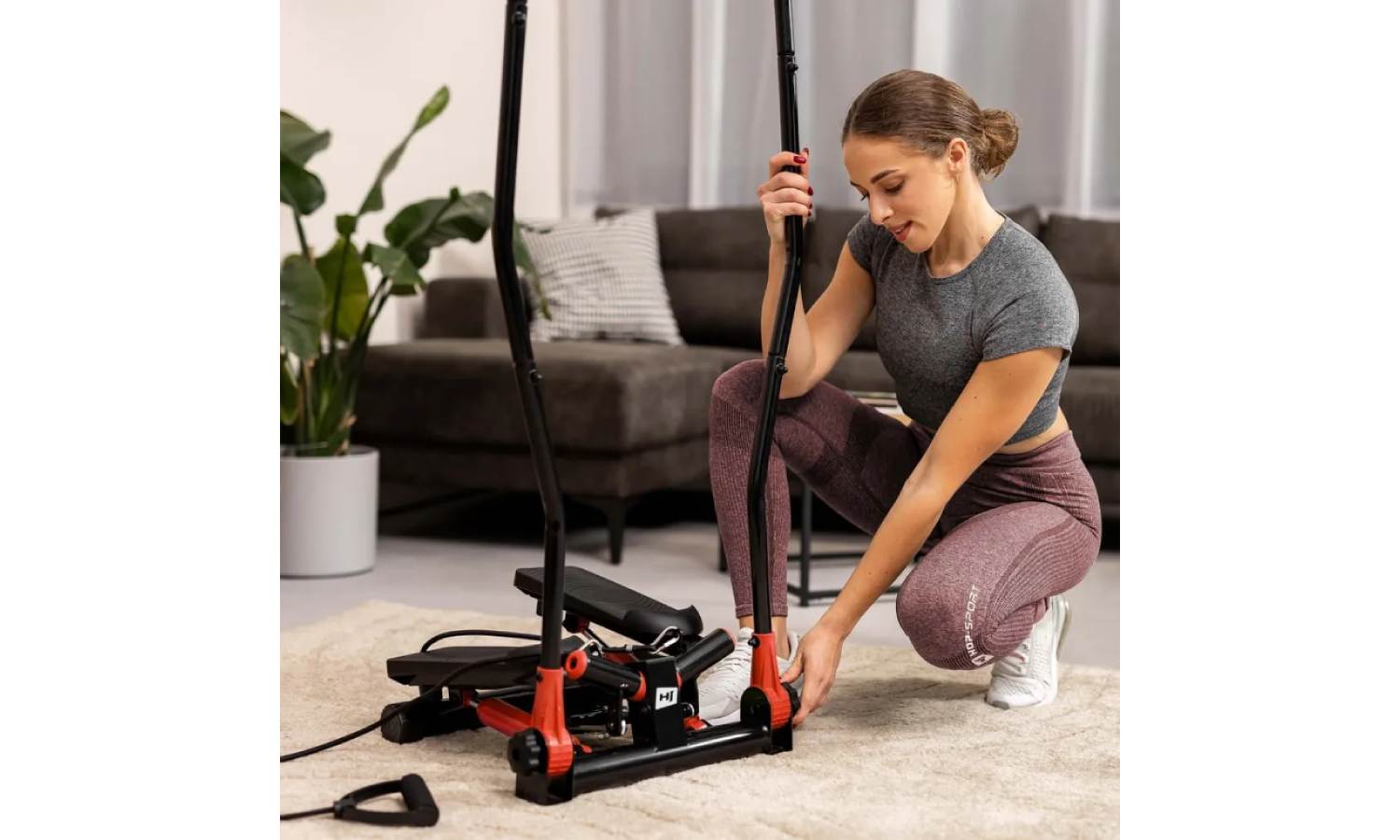 Степпер Hop-Sport HS-045S Slim Червоний 15