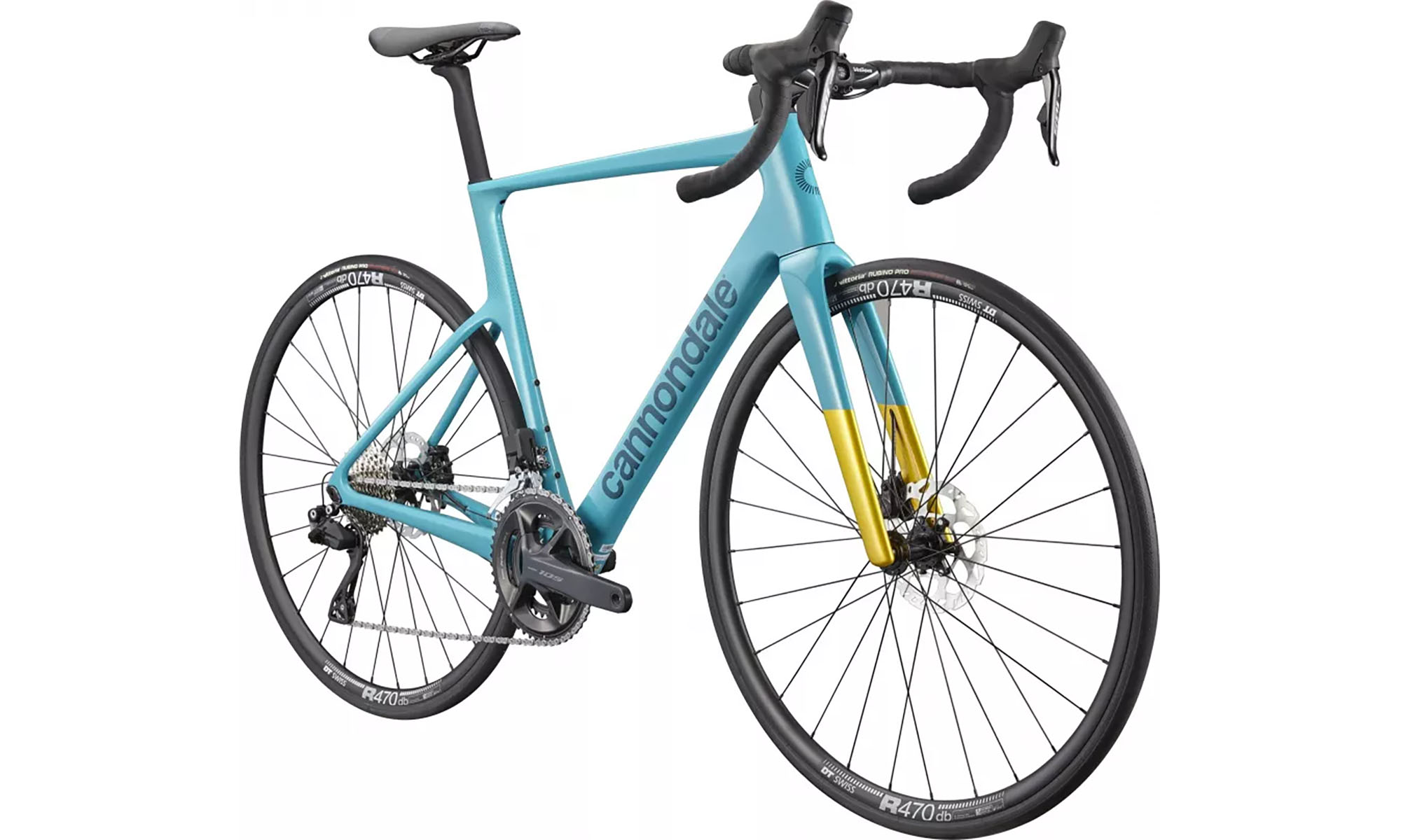Фотография Велосипед Cannondale SuperSix EVO Carbon 3, 28", размер S, рама 51см, 2025, IBL (сине-желтый) 9