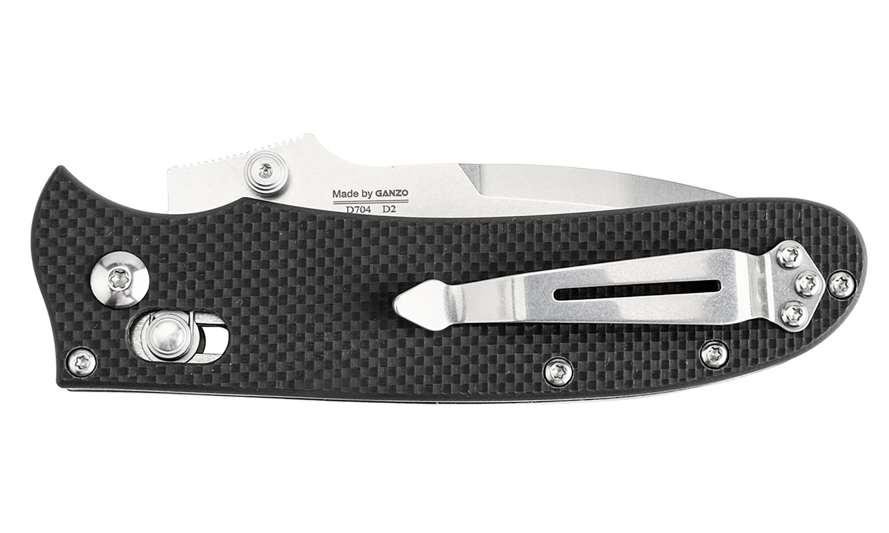 Нож складной Ganzo D704-BK черный (D2 сталь) 7
