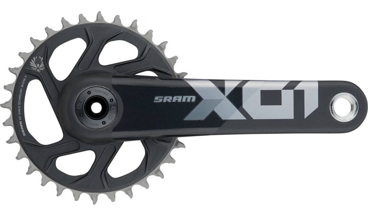 Фотография Шатуны SRAM X01 Eagle 55mm Chainline DUB 12s 170 w Direct Mount 32T X-SYNC 2 Chainring Lunar Polar (DUB Cups/Bearings not included) C2