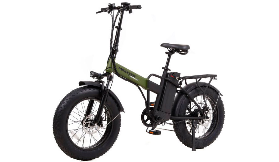Электрический велосипед фэтбайк Maxxter URBAN MAX 20" 350W  8Ah 48 V зеленый 13