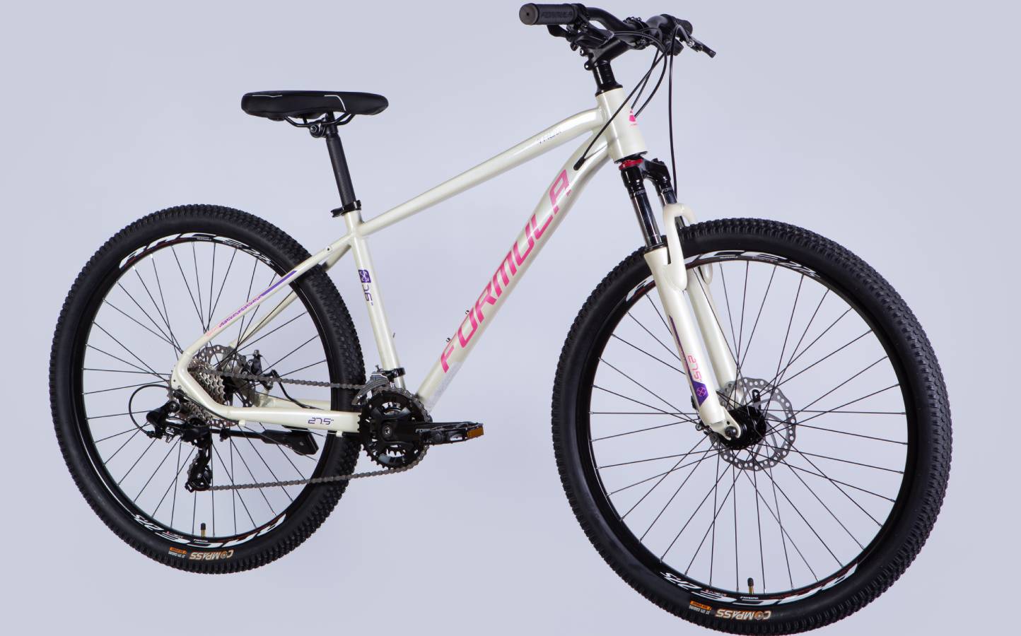 Велосипед Formula THOR DD 27,5" размер S рама 16" 2025 бело-розовый 6