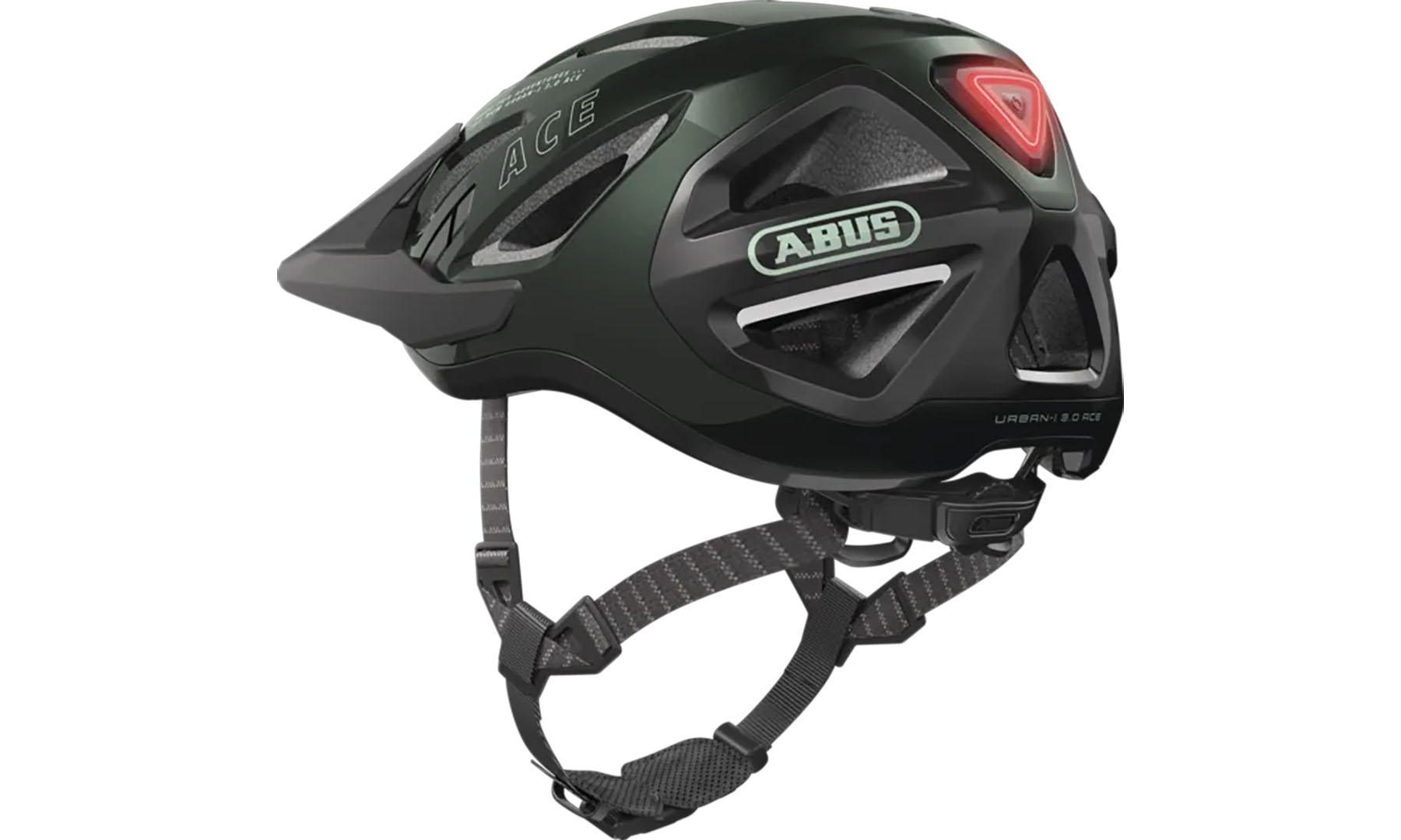 Велошлем ABUS URBAN-I 3.0 ACE moss green, размер L (56-61 см), темно-зеленый 4