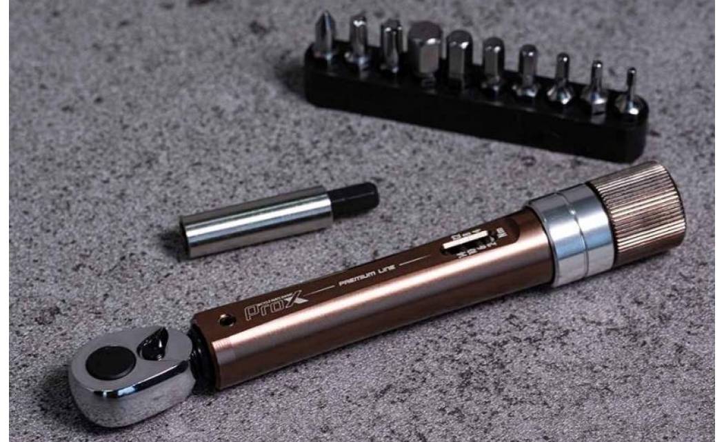 Ключ тріскачка ProX Premium динамометричний 2-14NM з бітами (A-N-0271) 2