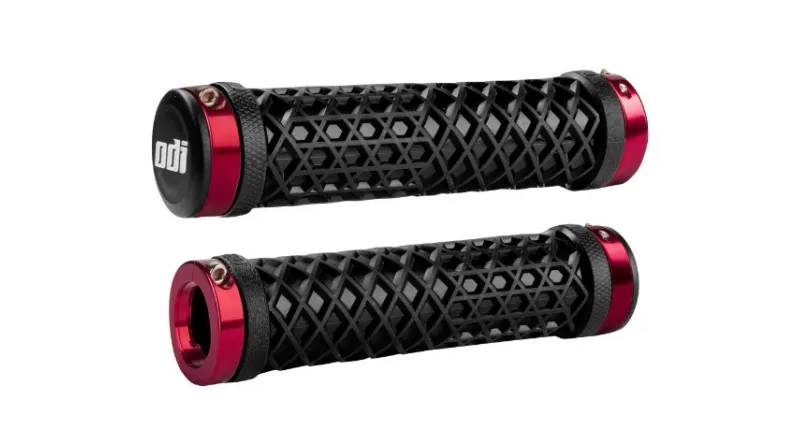 Гріпси ODI Vans® Lock-On Grips чорні з червоними замками Гріпси ODI Vans® Lock-On Grips чорні з червоними замками