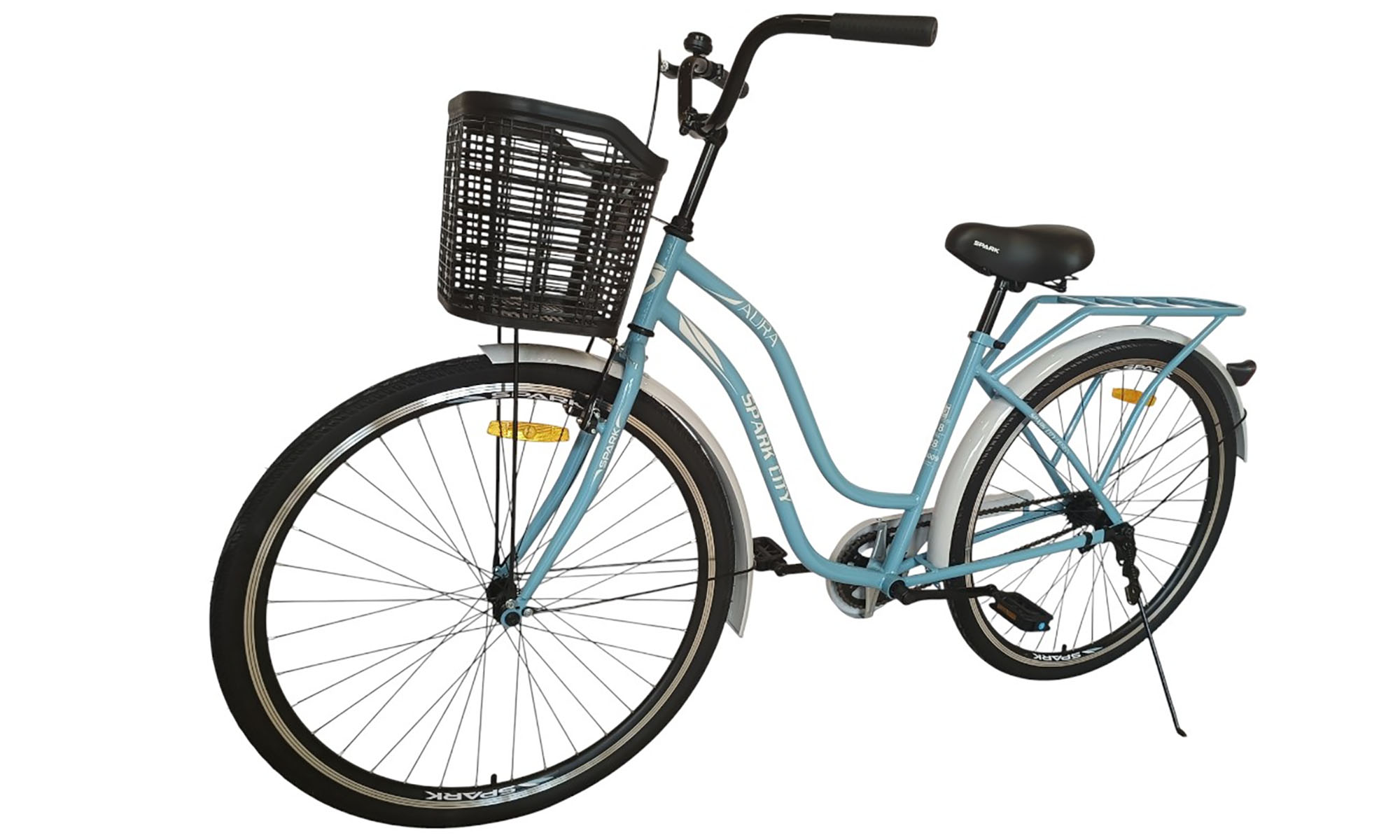 Велосипед SPARK CITY AURA 28", размер M, рама 18", год 2026, голубой 5