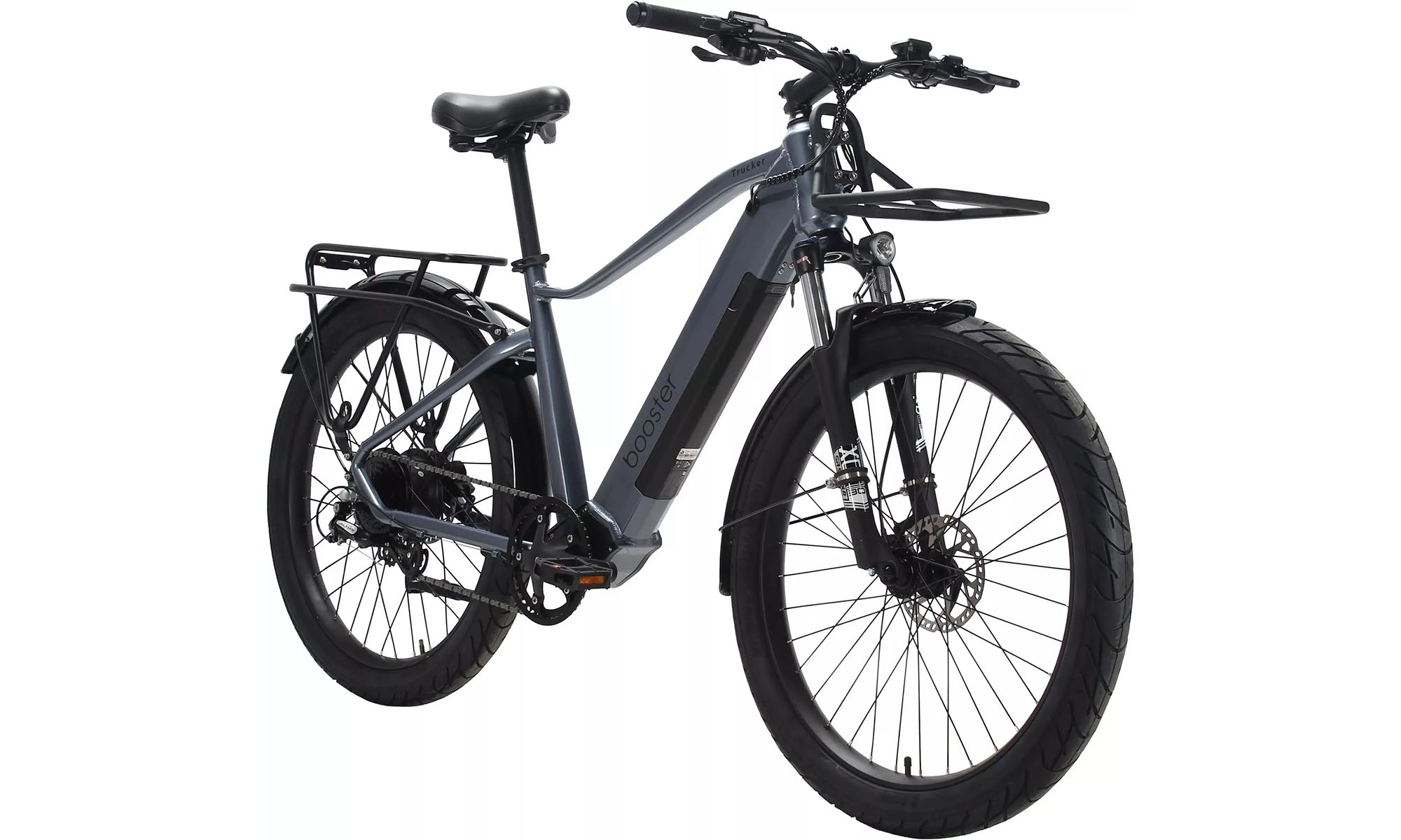 Електровелосипед Booster Trucker 27,5’’, розмір One size, 500W, сірий 4