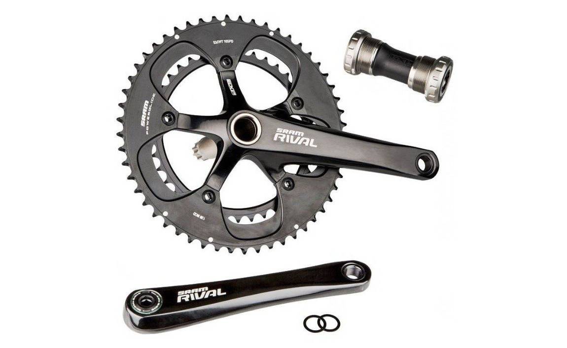 Шатуни Sram Rival OCT MirrorBlack w GXP Cups 68170 50-34 2 Шатуни Sram Rival OCT MirrorBlack w GXP Cups 68170 50-34 2