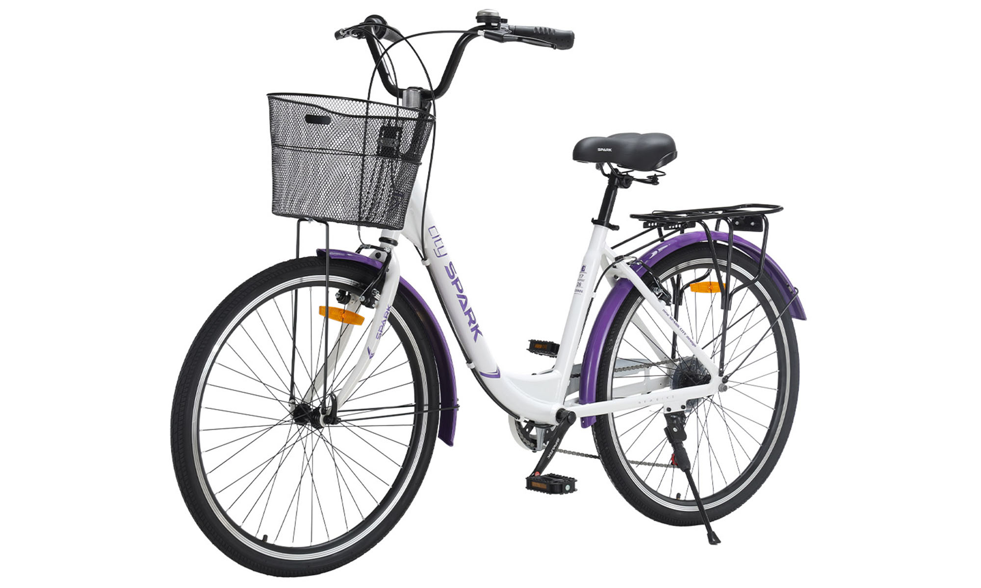 Велосипед SPARK CITY TEYA 26", розмір M, рама 17", рік 2026, білий 3 Велосипед SPARK CITY TEYA 26", розмір M, рама 17", рік 2026, білий 3