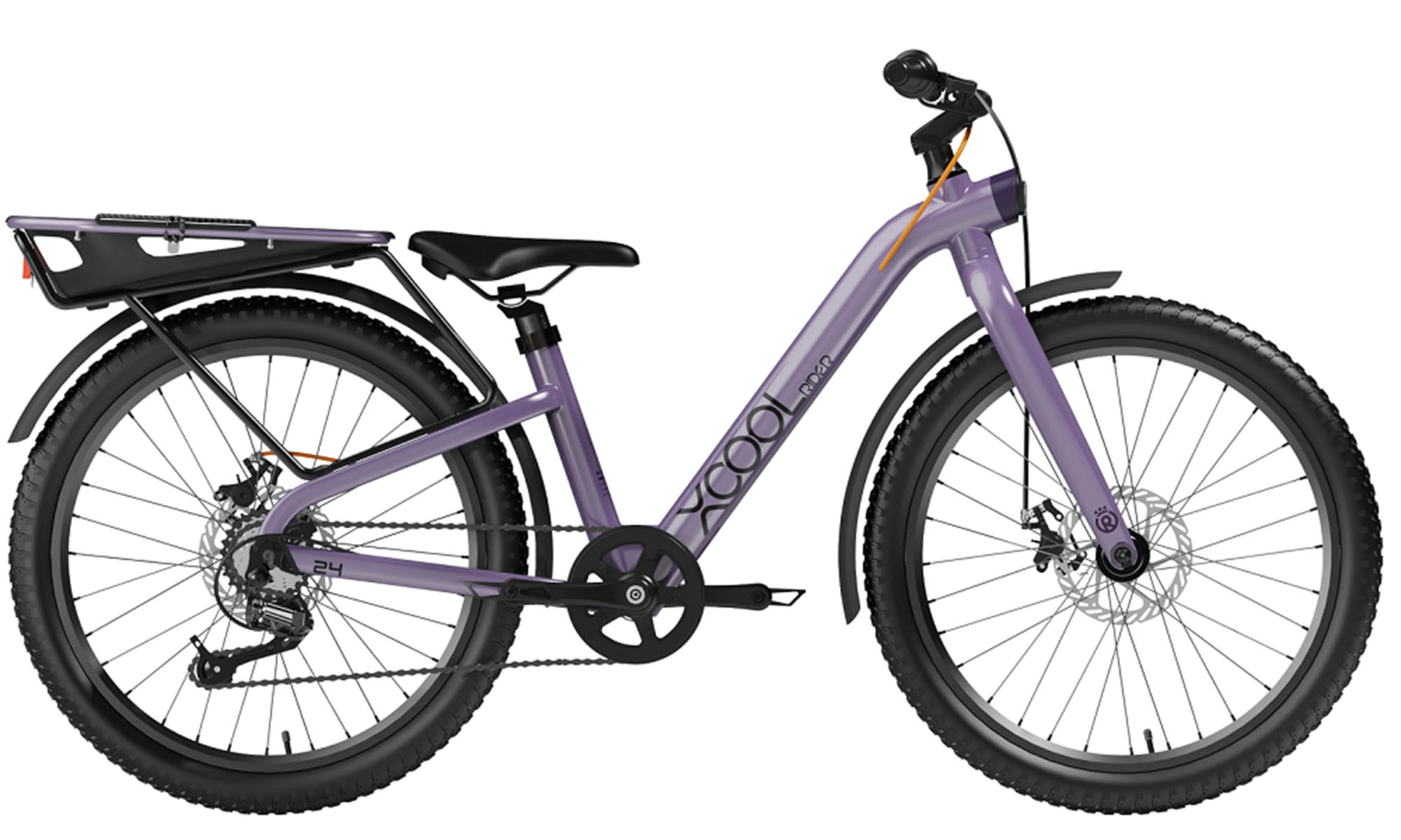 Велосипед подростковый RoyalBaby XCOOL Rider, 24", размер XS, год 2026, OFFICIAL UA, Фиолетовый 