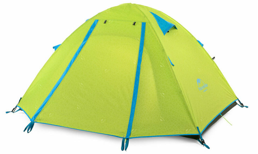 Фотография Палатка двухместная Naturehike P-Series II (NH18Z022-P) 210T/65D, зеленая