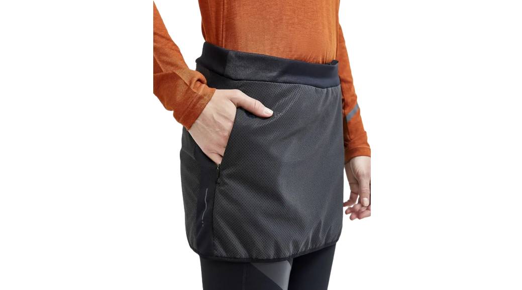 Юбка Craft Lumen SubZero Skirt женская, размер XS, сезон AW 20, черный 3