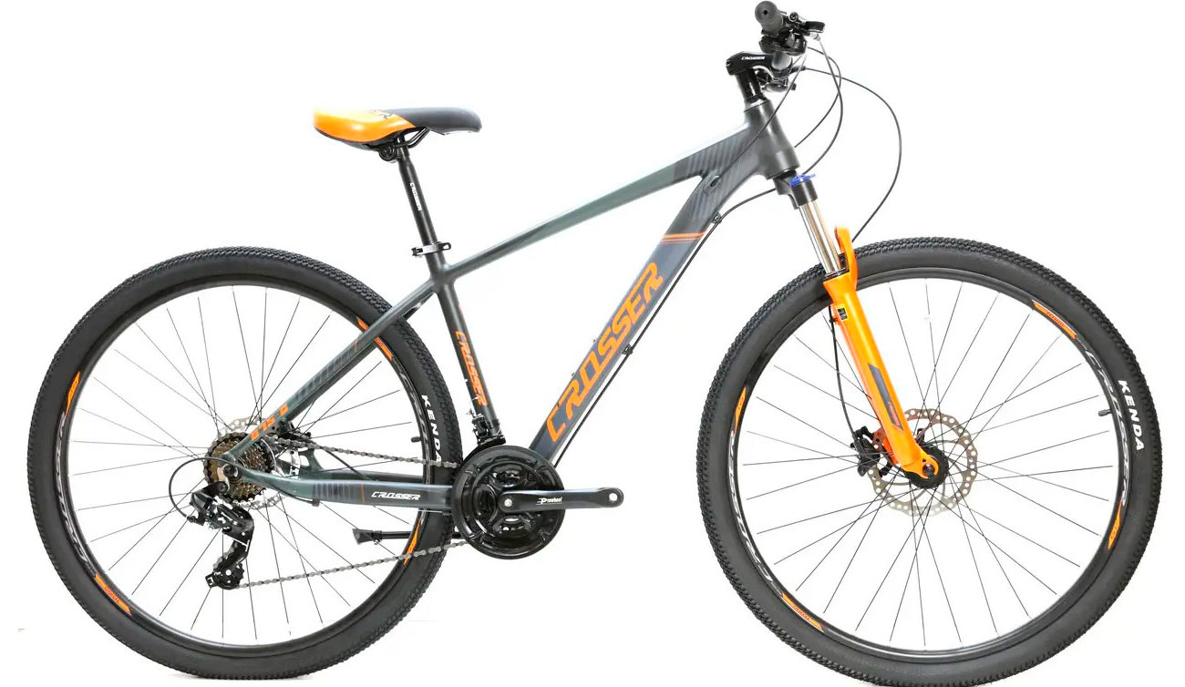 Фотография Велосипед Crosser Shine 075С 29" размер М рама 17 2022 Серо-оранжевый